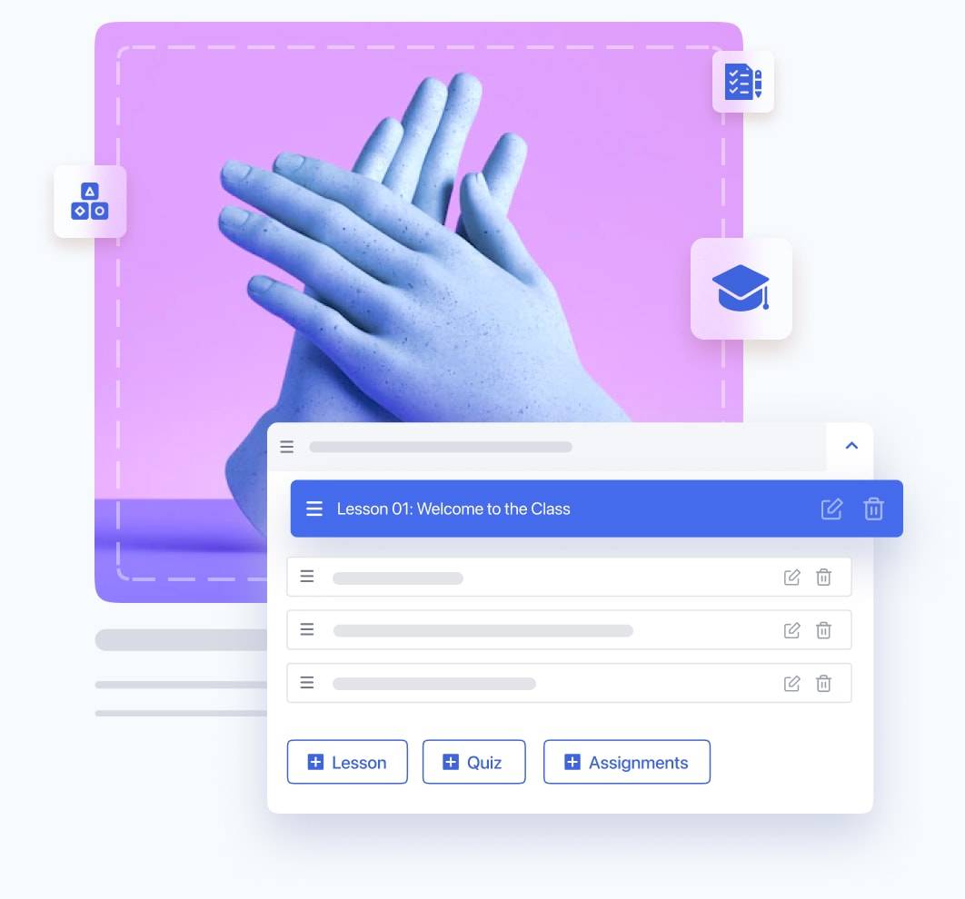 Education Website Design - Comes With Frontend Drag & Drop Course Builder